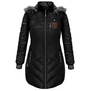 ActionHeat Chicago Bears 5V Women's Long Puffer Battery Heated Jacket