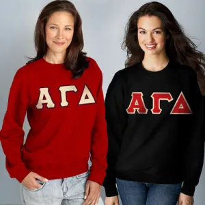 Alpha Gamma Delta 9oz. Crewneck Sweatshirt, 2-Pack Bundle Deal - G120 - TWILL