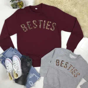 Besties Leopard Matching Sweatshirts (MRK X)