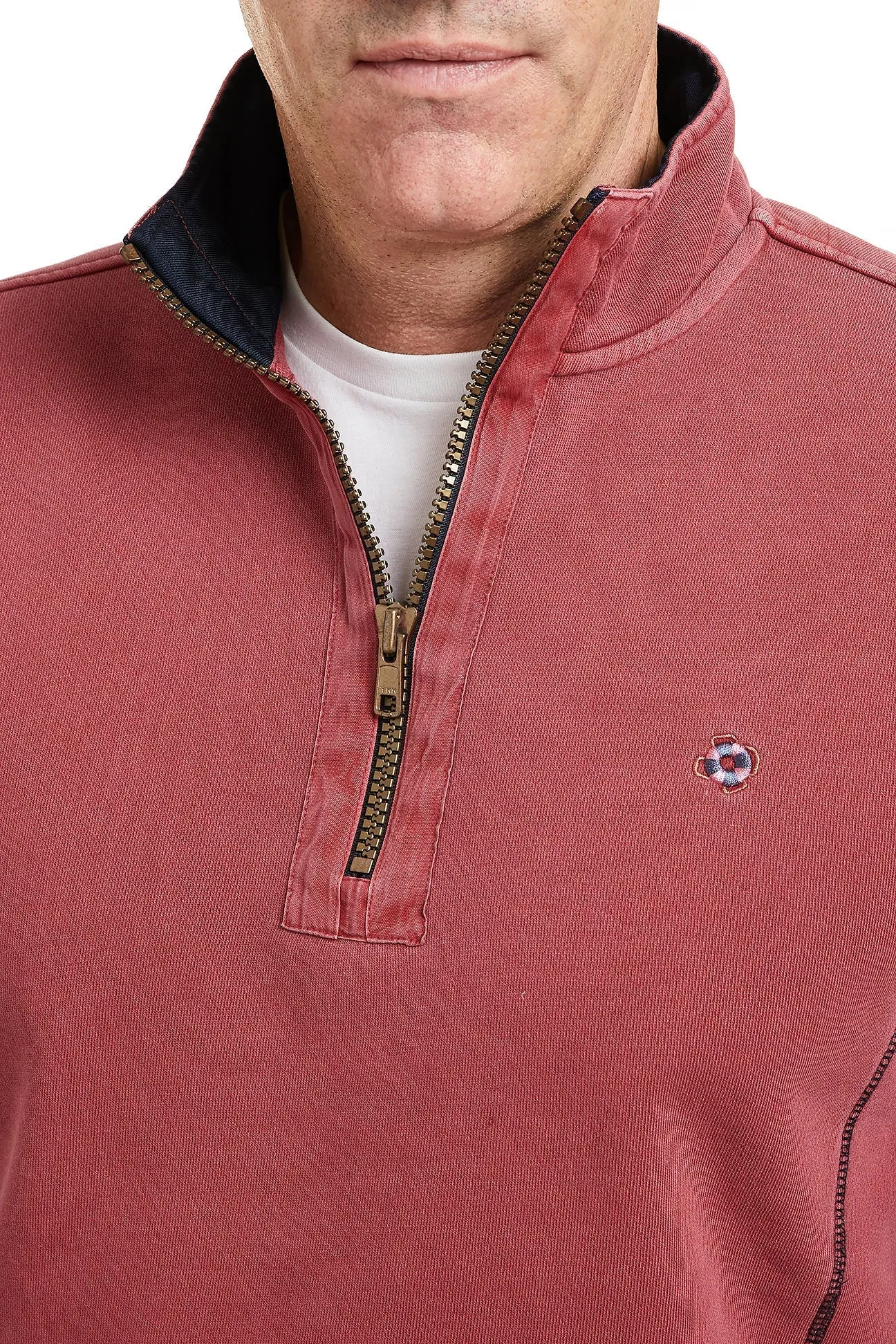 Breakwater Quarterzip Weathered Red