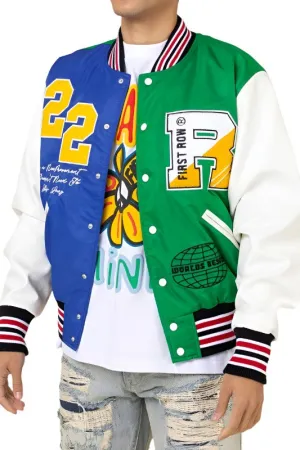 Bright Future Green Letterman Varsity Jacket