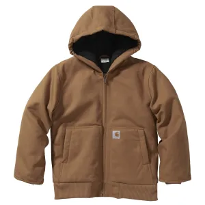 Carhartt Kids Cozy Flannel Quilted Hooded Active Jacket – Warm, Durable, and Stylish Outerwear for Boys and Girls