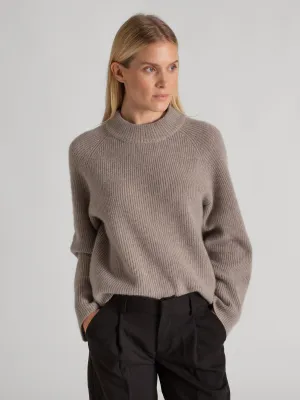 Cashmere sweater "Idun" - toast