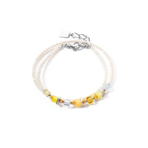 Joyful Colours Wrap bracelet silver yellow