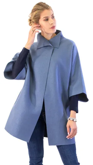 Kimono Mantle Coat - New Denim