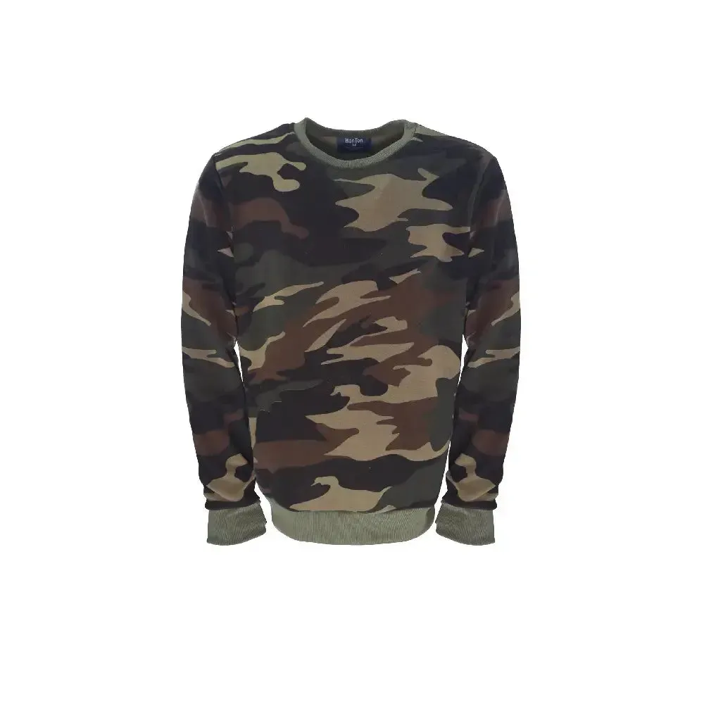 Men's Fleece Crew Neck Pullover Sweatshirts