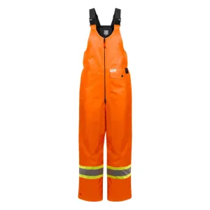 P&F Women’s High Visibility Insulated Waterproof CSA Safety Bib Overalls - PF-9001 Orange